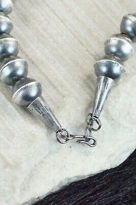 Turquoise & Sterling Silver Squash Blossom and Earrings - Gilbert Martin