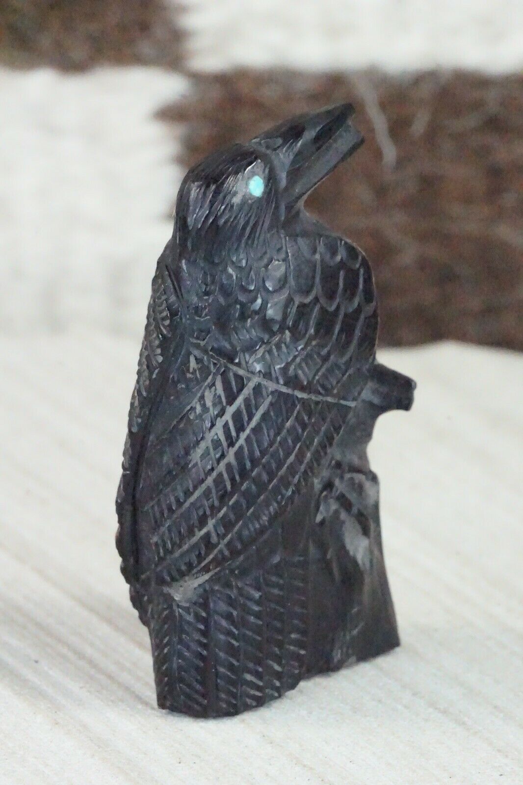 Crow Zuni Fetish Carving - Derrick Kaamasee
