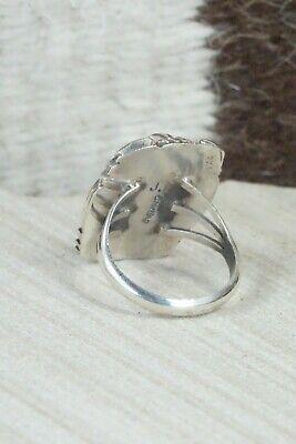 Turquoise and Sterling Silver Ring - Janice Johnson - Size 7.75 - High Lonesome Trading
