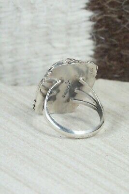 Turquoise and Sterling Silver Ring - Janice Johnson - Size 7.75