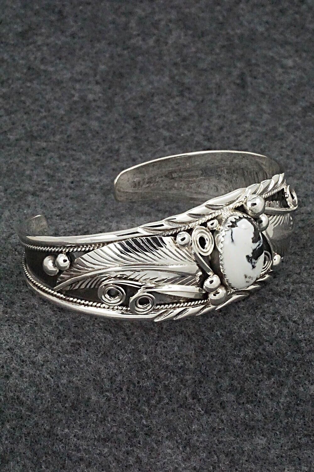 White Buffalo & Sterling Silver Bracelet - Davey Morgan
