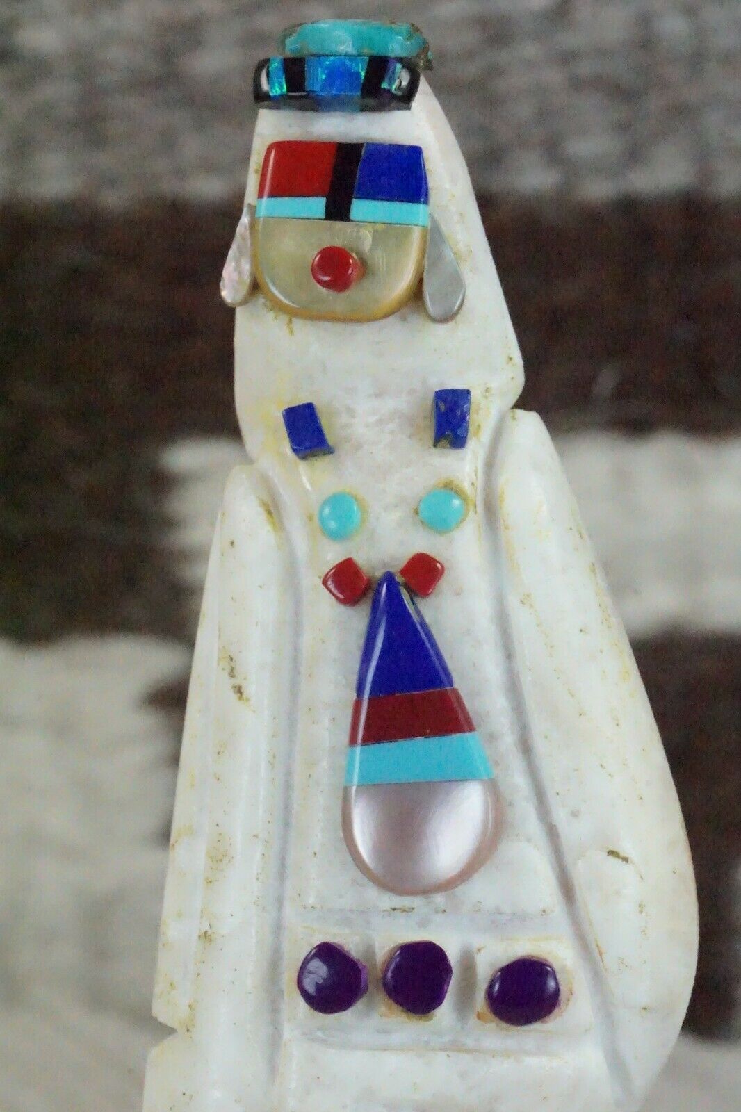 Corn Maiden Zuni Fetish Carving - Roger Shebola