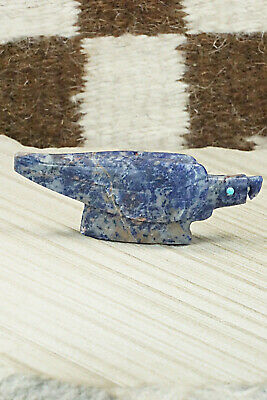 Eagle Zuni Fetish Carving - Ronnie Lunasee