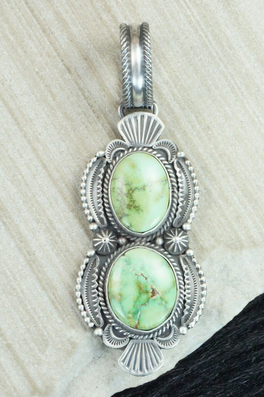 Turquoise & Sterling Silver Pendant - Michael Calladitto