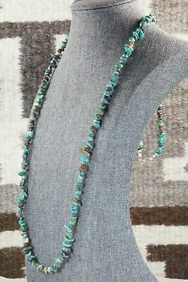 Turquoise & Sterling Silver Necklace - Navajo