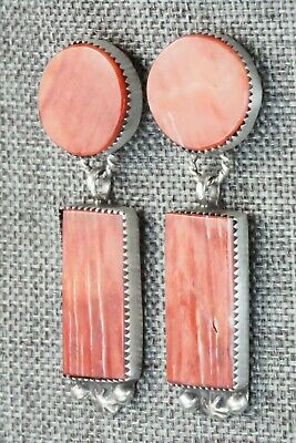 Spiny Oyster & Sterling Silver Earrings - Selina Warner