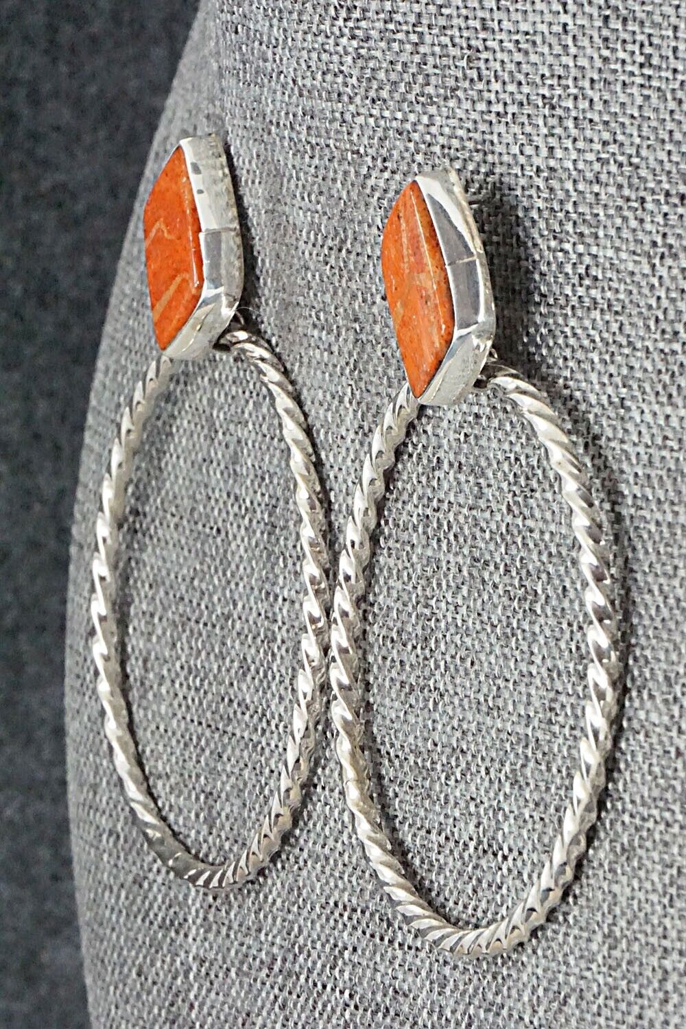Sponge Coral & Sterling Silver Earrings - Annie Spencer