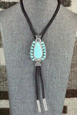 Turquoise & Sterling Silver Bolo Tie - Annette Martinez