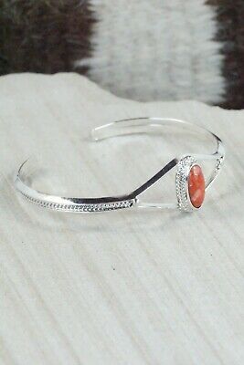 Navajo Spiny Oyster & Sterling Silver Bracelet - Grace Kenneth