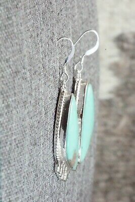 Turquoise and Sterling Silver Earrings - Sharon McCarthy