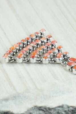 Spiny Oyster and Sterling Silver Pendant - Renelle Perry