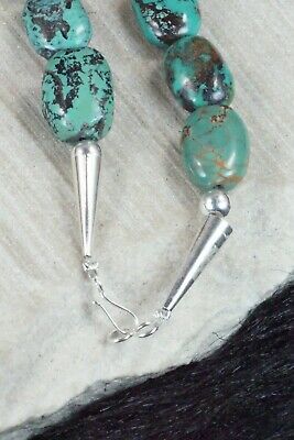 Turquoise & Sterling Silver Necklace - Navajo