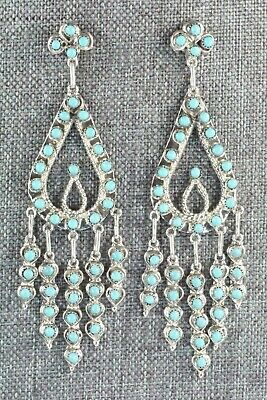 Turquoise & Sterling Silver Earrings - Wayne Johnson Jr.