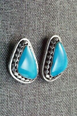 Navajo Turquoise & Sterling Silver Earrings - Sharon McCarthy