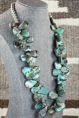 Turquoise & Sterling Silver Necklace - Navajo