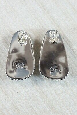 Navajo Turquoise and Sterling Silver Earrings - Annissa Martinez - High Lonesome Trading