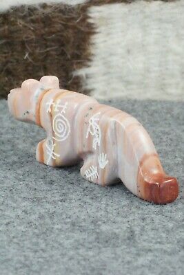Mountain Lion Zuni Fetish Carving - Reynold Lunasee