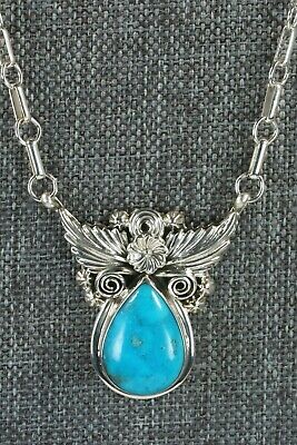 Turquoise & Sterling Silver Necklace - Loretta Delgarito