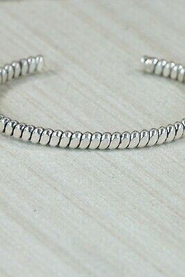 Navajo Sterling Silver Bracelet - Elaine Tahe