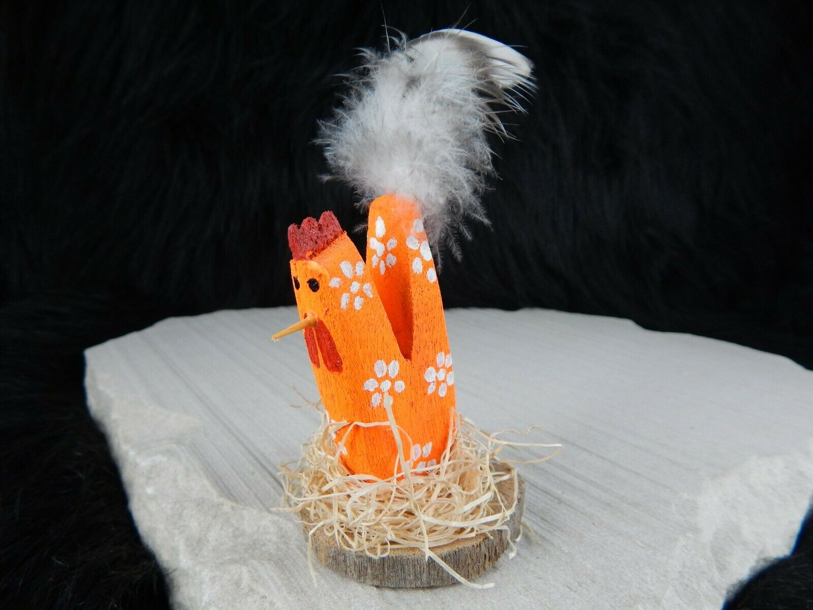 Navajo Chicken Folk Art - I.S. Yaz - Native American - High Lonesome Trading