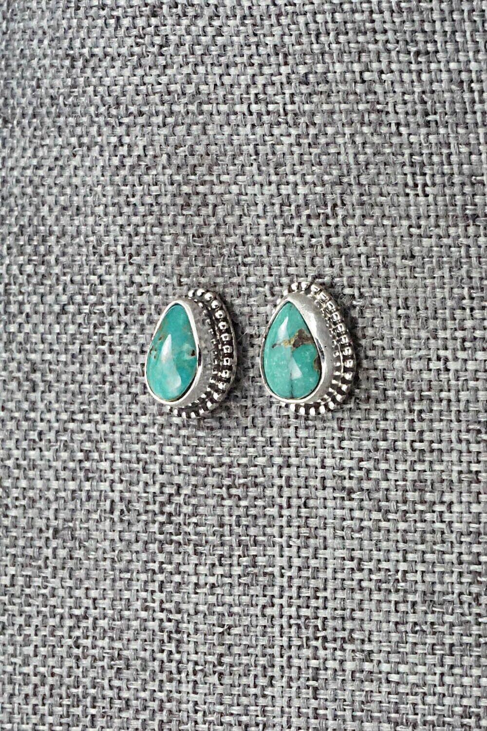 Turquoise & Sterling Silver Earrings - Rosemary Saunders