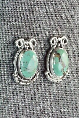 Turquoise & Sterling Silver Earrings - Navajo