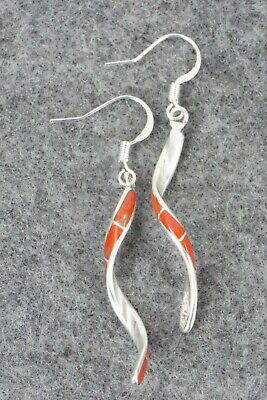 Coral & Sterling Silver Earrings - Ira Johnson