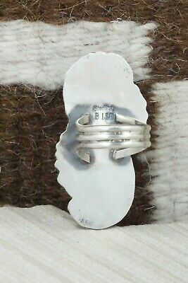 Turquoise and Sterling Silver Ring - Betta Lee - Size 7.5