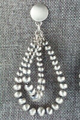 Sterling Silver Navajo Pearl Earrings - Jan Mariano