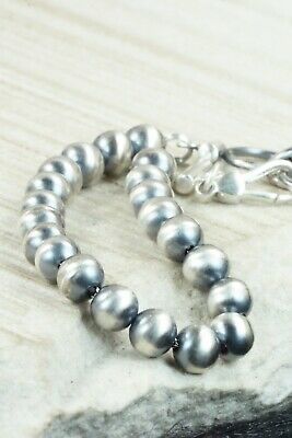 Sterling Silver Navajo Pearl Link Bracelet - Jan Mariano