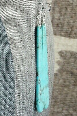 Turquoise & Sterling Silver Earrings - Lupe Lovato