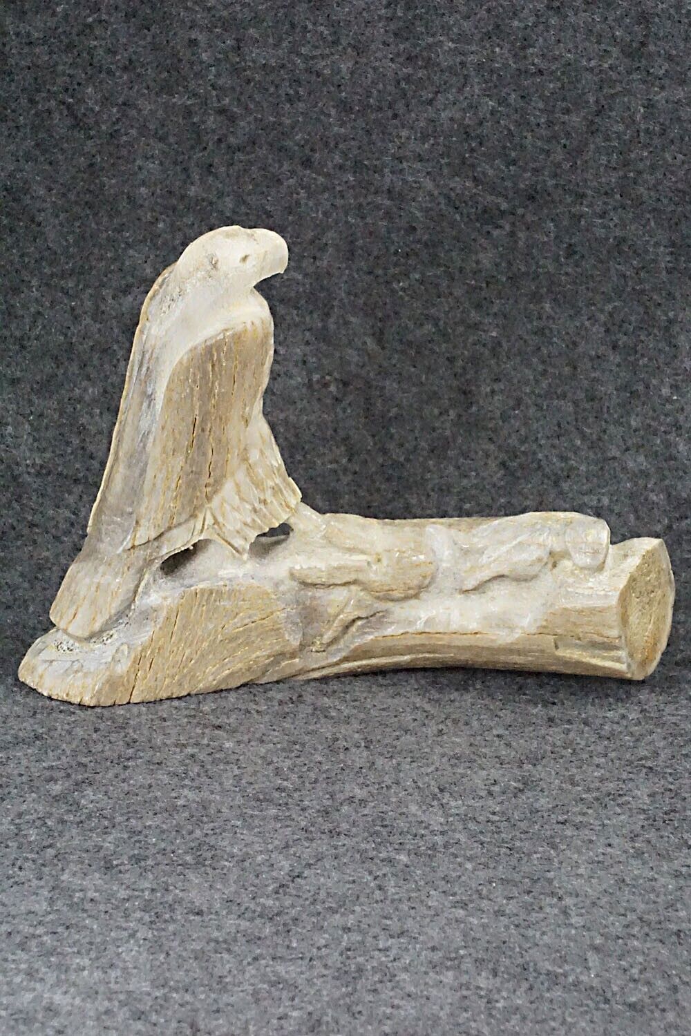 Eagle With Rabbit Zuni Fetish Carving - Allison White