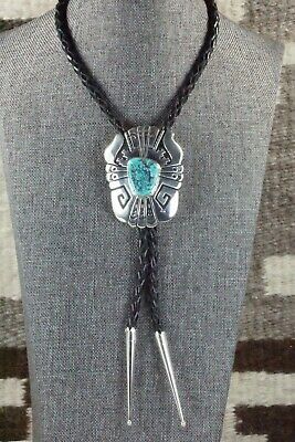 Turquoise & Sterling Silver Bolo Tie - Richard Singer