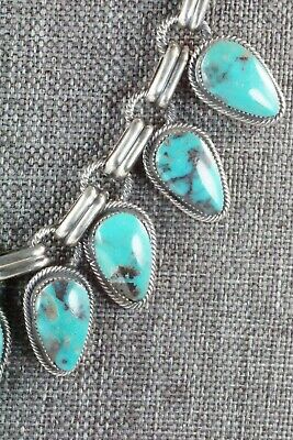 Turquoise & Sterling Silver Necklace and Earrings - Bobby Platero