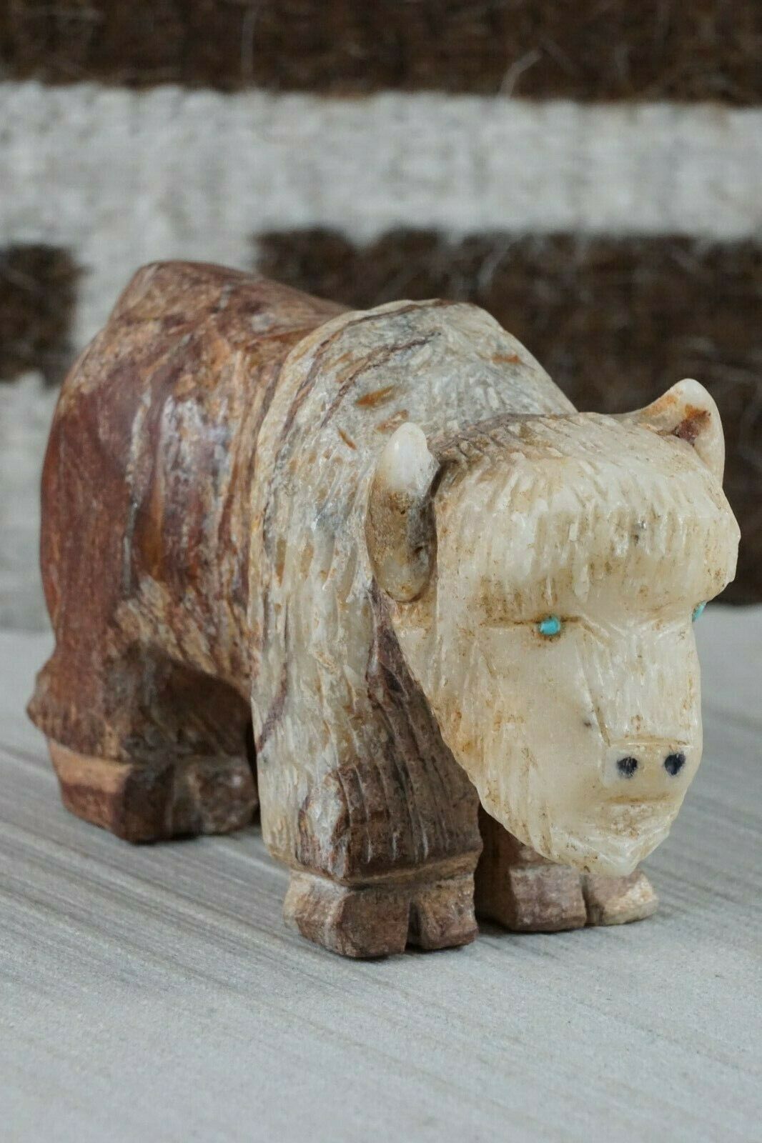 Buffalo Zuni Fetish Carving - Jon Quam - High Lonesome Trading