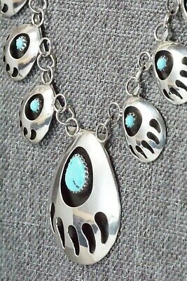 Turquoise & Sterling Silver Necklace - Leta Parker