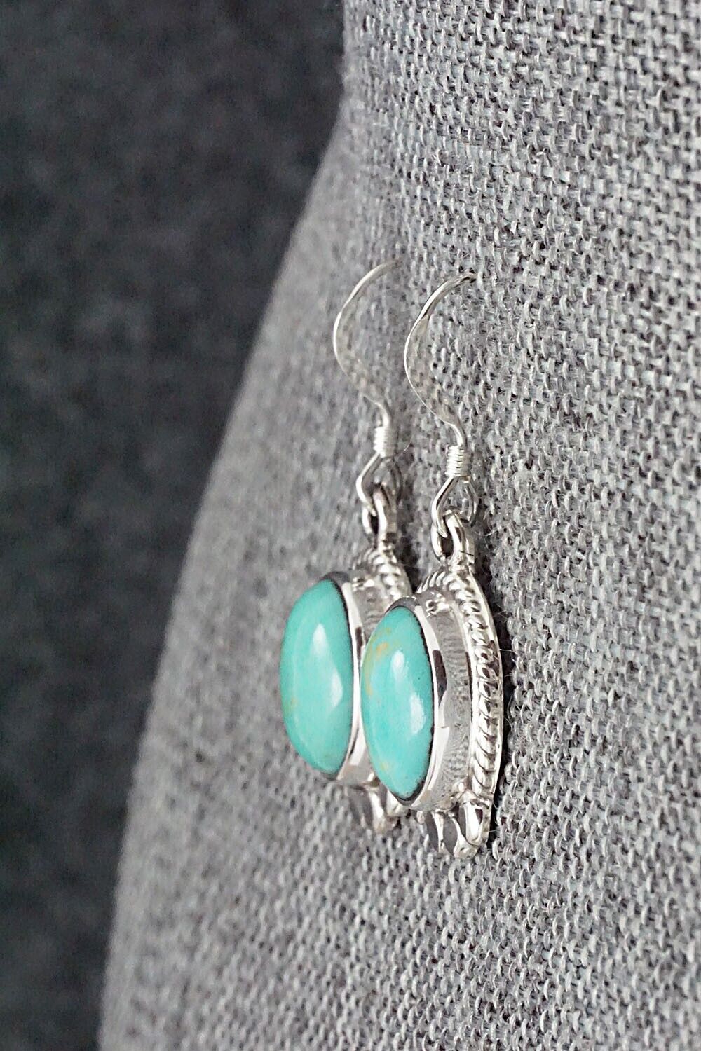 Turquoise and Sterling Silver Earrings - Sharon McCarthy
