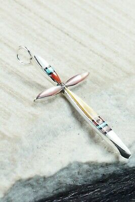 Multi Stone & Sterling Silver Pendant - Lynette Bowannie