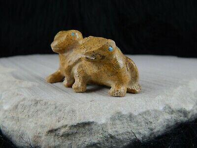 Frogs Zuni Fetish Carving - Nelson Yatsattie - High Lonesome Trading