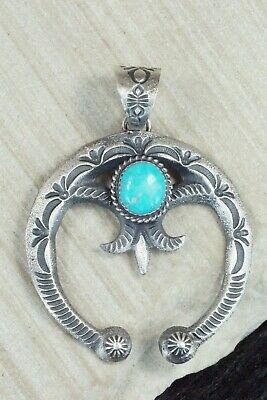 Turquoise & Sterling Silver Pendant - Kevin Billah