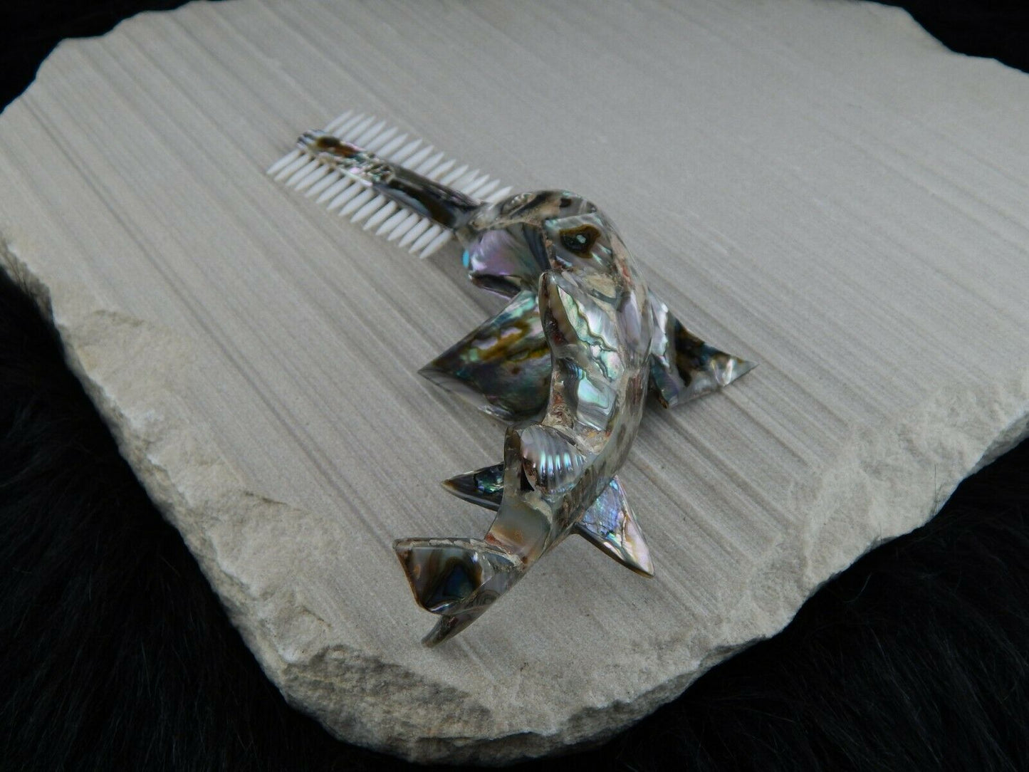 Saw Fish Zuni Fetish Carving - Philbert Beyuka - High Lonesome Trading