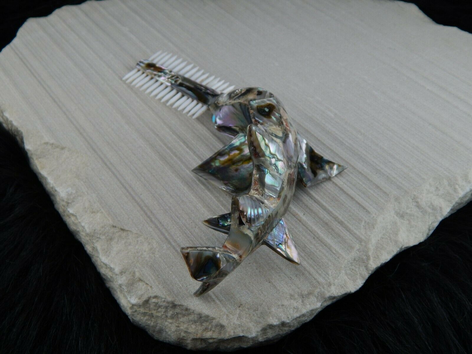 Saw Fish Zuni Fetish Carving - Philbert Beyuka - High Lonesome Trading