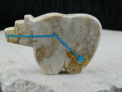 Bear Zuni Fetish Carving- Bernard Laiwakete - High Lonesome Trading