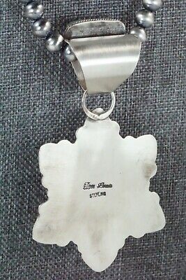 Turquoise and Sterling Silver Pendant & Necklace - Tom Lewis