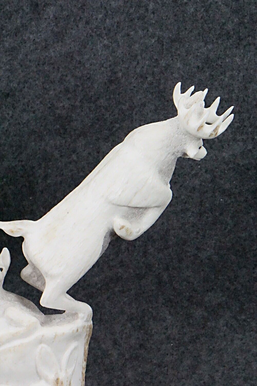 Deer & Wolf Zuni Fetish Carving - Maxx Laate