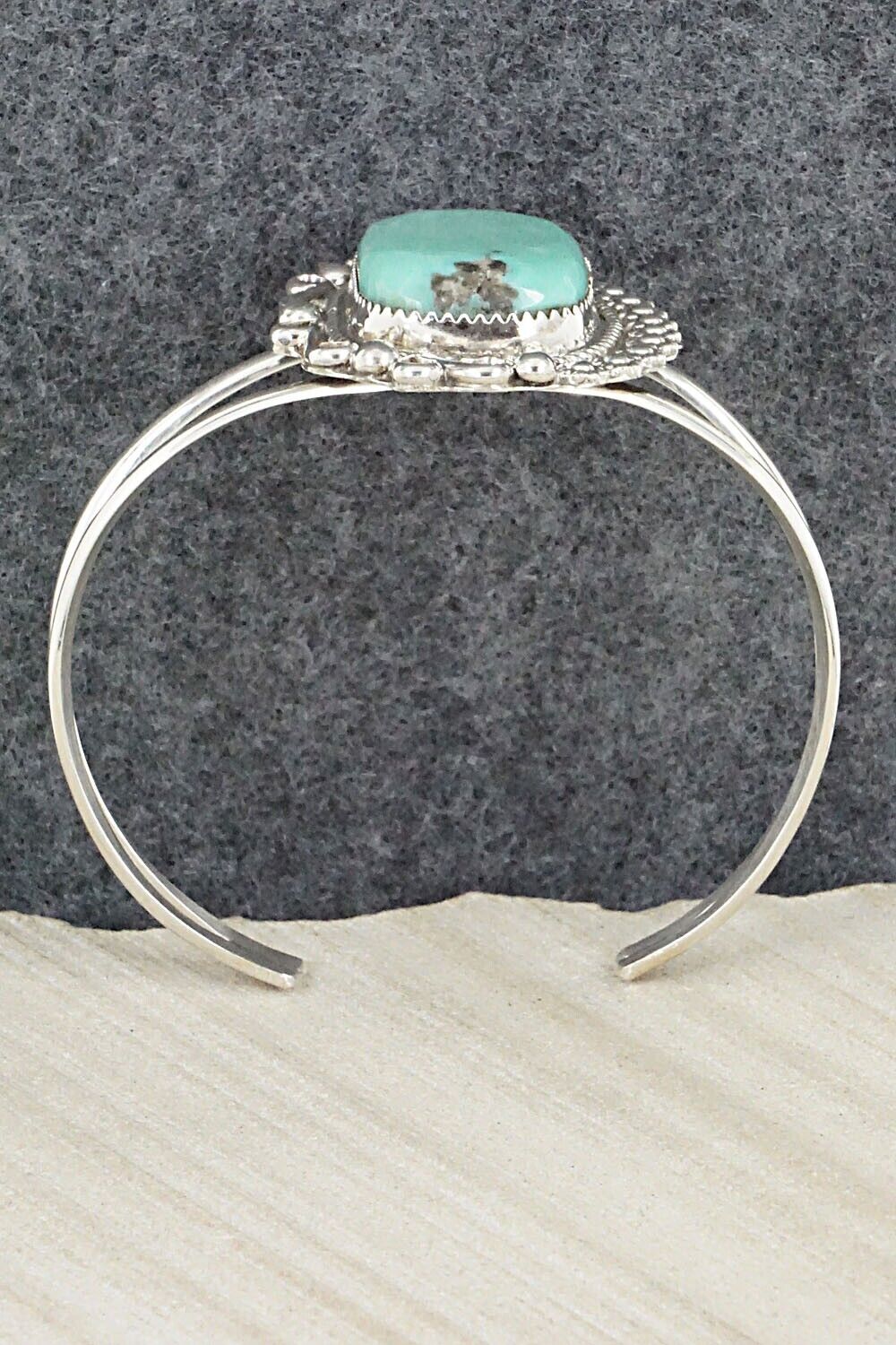 Turquoise & Sterling Silver Bracelet - Donavan Nez