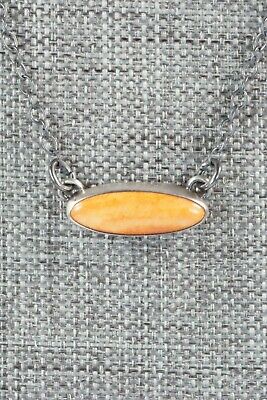 Spiny Oyster & Sterling Silver Necklace - Bernyse Chavez