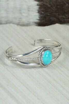 Turquoise & Sterling Silver Bracelet - Lenora Begay
