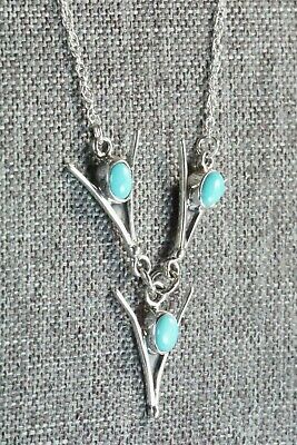Turquoise & Sterling Silver Necklace - Verley Betone - High Lonesome Trading