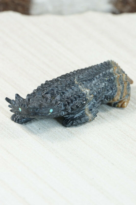 Horned Toad Zuni Fetish Carving - Alvin Haloo